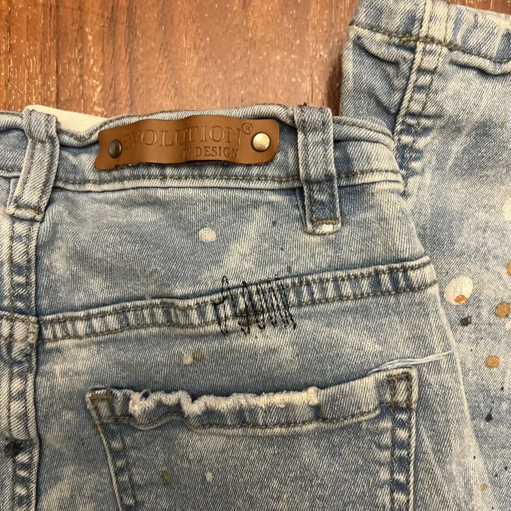 Evolution In Design Kids Jeans Size 8 distressed